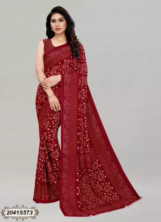 Stylish Georgette Printed Saree uploaded by The Shopping Icon on 1/3/2023
