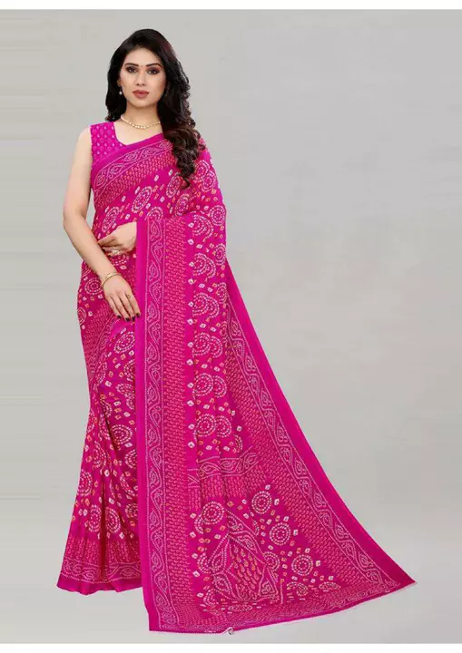 Product image of Stylish Georgette Printed Saree, price: Rs. 250, ID: stylish-georgette-printed-saree-4ba273ee