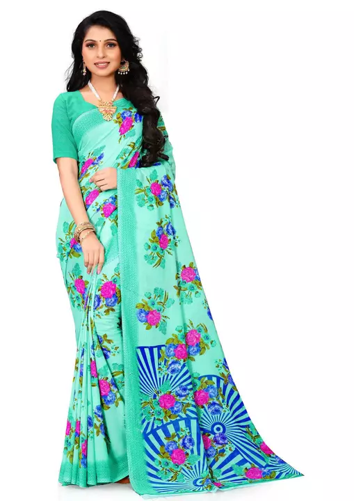 Product image of Stylish Georgette Printed Saree, price: Rs. 250, ID: stylish-georgette-printed-saree-8bae1db6