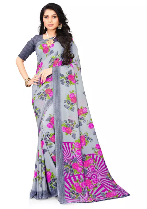 Product image of Stylish Georgette Printed Saree, price: Rs. 250, ID: stylish-georgette-printed-saree-64d7d210