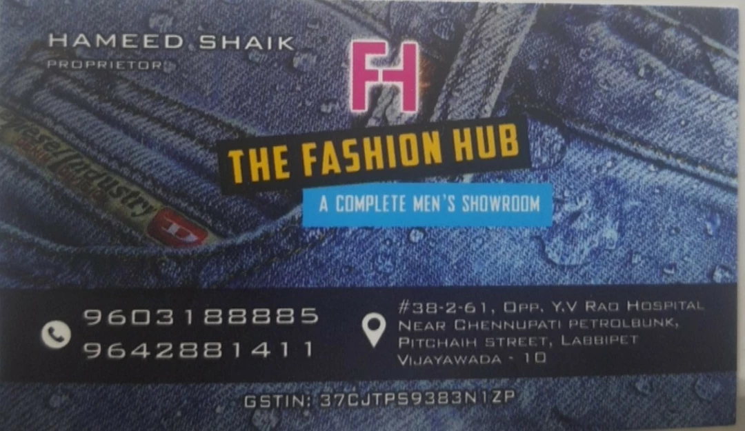 Visiting card store images of The Fashion Hub