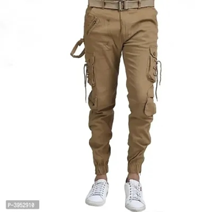 Men's Cotton Solid Casual Cargo Pants uploaded by business on 1/3/2023