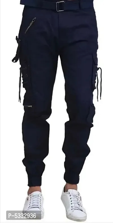 Men's Cotton Solid Casual Cargo Pants uploaded by business on 1/3/2023