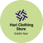 Business logo of Hari clothing store