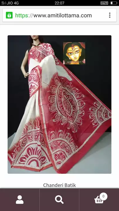 Post image Hey! Checkout my new collection called MURSIDABAD SILK WAX BATIC HAND PAINT SAREE.