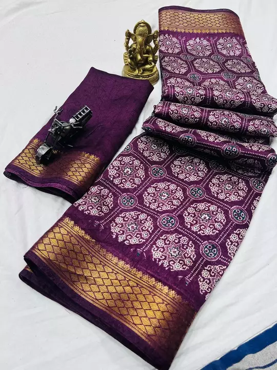 Jacquard border saree  uploaded by business on 1/4/2023