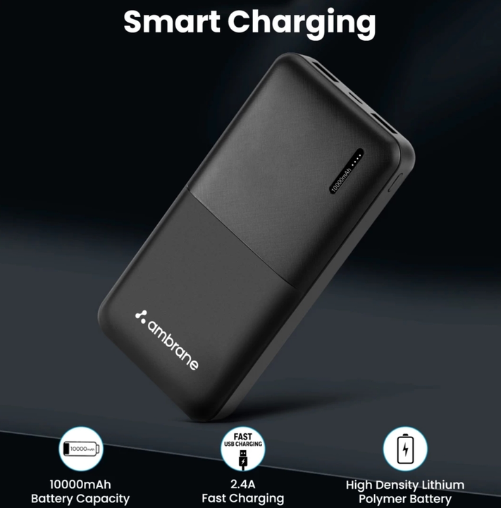 Ambrane 10000mAh Power bank uploaded by business on 1/4/2023