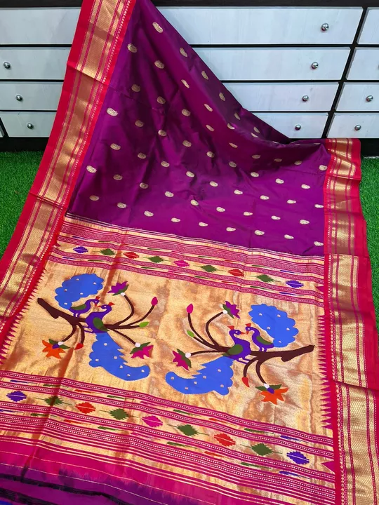 Handmade paithani saree uploaded by business on 1/4/2023