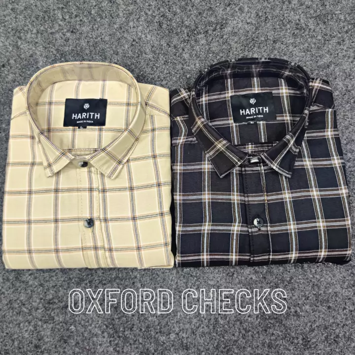 HARITH Premium Cotton Oxford Checks  uploaded by Siddhi Garments on 5/30/2024