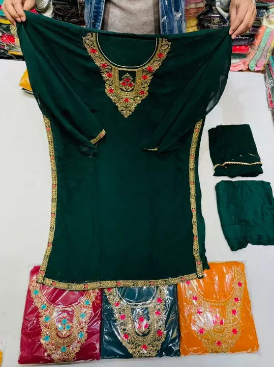 Suite Full handwork  uploaded by Arhan fashion fabric on 1/4/2023
