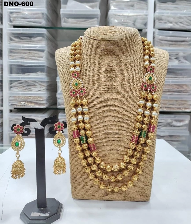 Copper mala set uploaded by Priya Fashion Jewellery on 1/4/2023