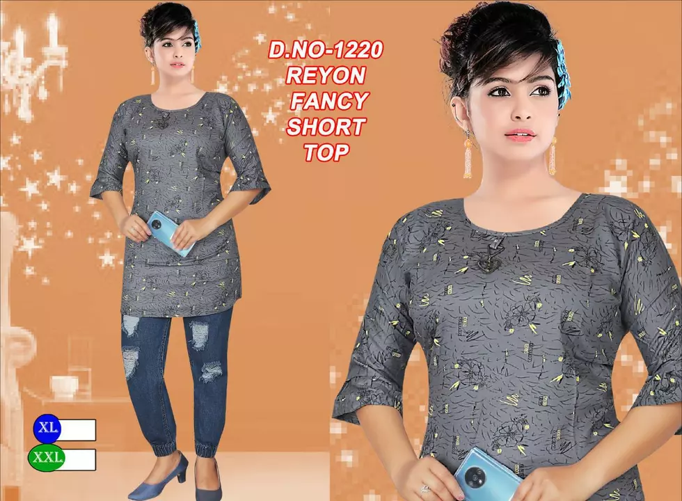 Ladies Short top  uploaded by Shree krishna fabrics on 1/4/2023