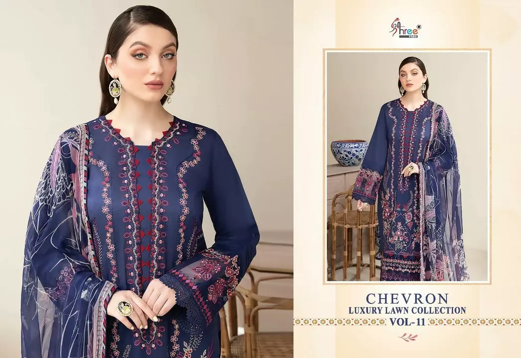 *SHREE FABS CHEVRON LUXURY LAWN COLLECTION VOL-11*

TOP PURE LAWN COTTON PRINT WITH HEAVY SELF & PAT uploaded by Zoyi's on 5/4/2024