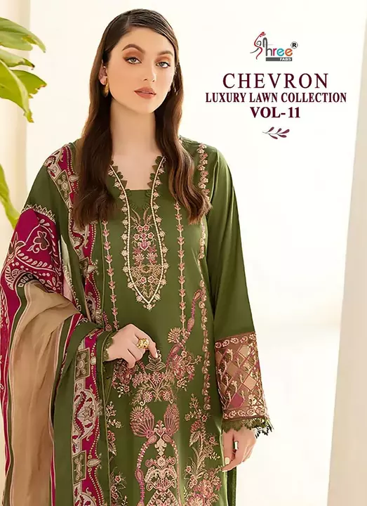 *SHREE FABS CHEVRON LUXURY LAWN COLLECTION VOL-11*

TOP PURE LAWN COTTON PRINT WITH HEAVY SELF & PAT uploaded by Zoyi's on 5/31/2024