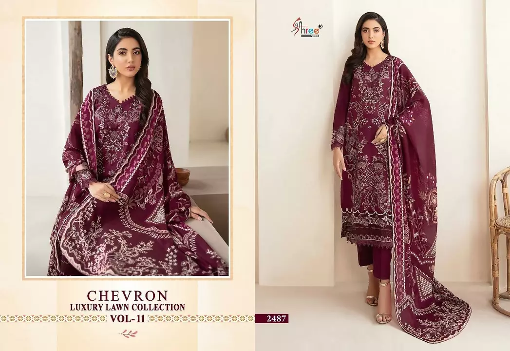 *SHREE FABS CHEVRON LUXURY LAWN COLLECTION VOL-11*

TOP PURE LAWN COTTON PRINT WITH HEAVY SELF & PAT uploaded by Zoyi's on 5/4/2024