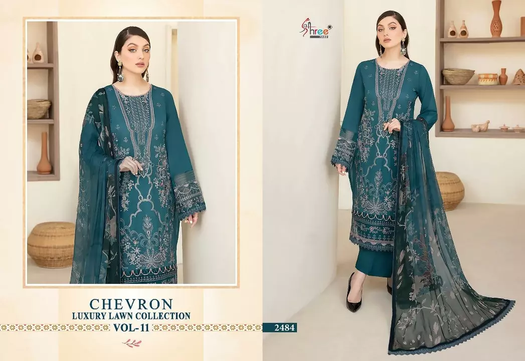 *SHREE FABS CHEVRON LUXURY LAWN COLLECTION VOL-11*

TOP PURE LAWN COTTON PRINT WITH HEAVY SELF & PAT uploaded by Zoyi's on 5/29/2024