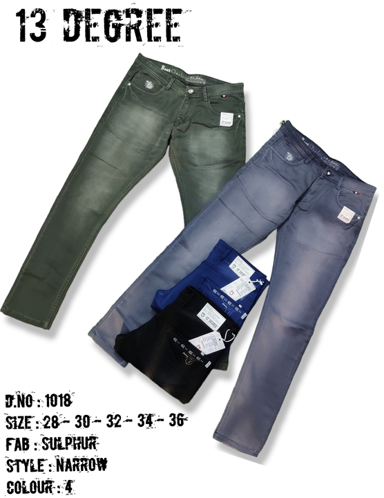 13° DEGREE ( SULPHUR JEANS HEAVY GSM ITEM ) uploaded by business on 1/4/2023