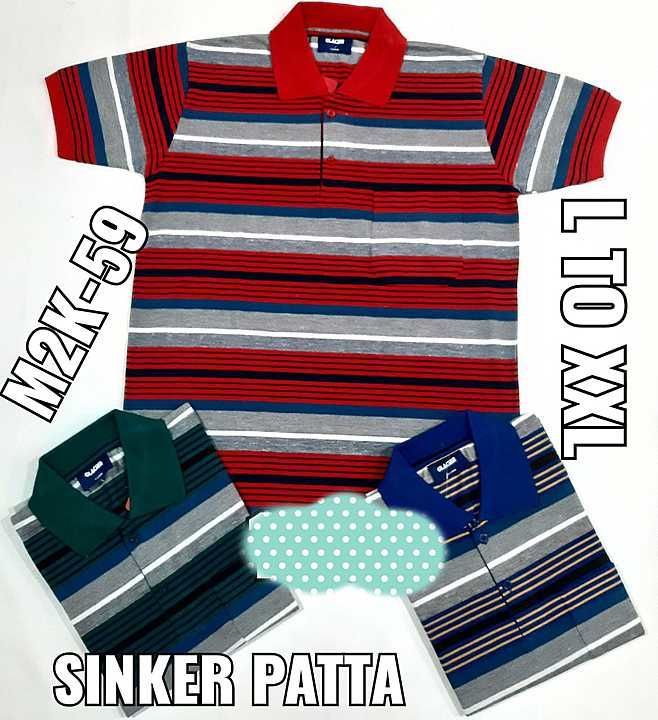STRIPE T-SHIRTS WITH POCKET uploaded by ANIL TRADERS on 2/9/2021