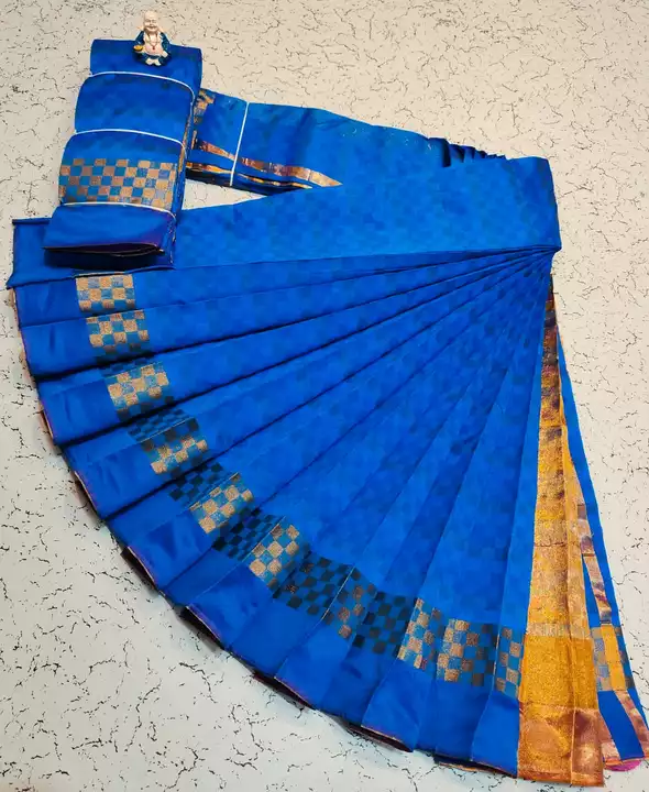 Post image 🧶 *Kota with Monica silk Cone*

🧶 *with  Running Blouse*

🧶 *Attractive silver  pallu*

🧶 *Monica silk cotton cone woven 

🥻🥻 *Regular Sarees...multiples available*🥻🥻

_*Uniform Sarees Available*_