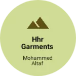 Business logo of HHR garments