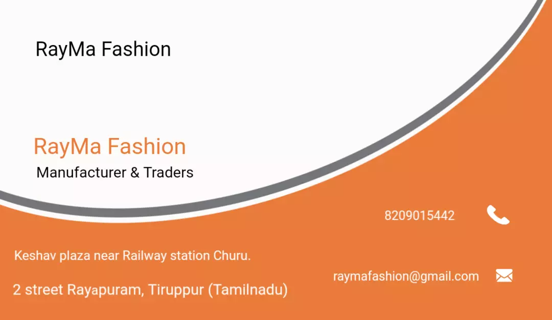 Visiting card store images of RayMa Fashion 