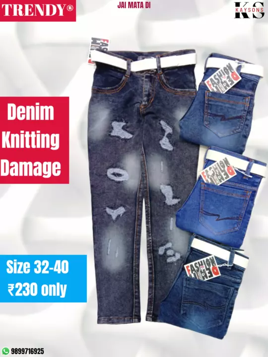 Denim Knitting Jeans uploaded by Kay sons (TRENDY) on 5/30/2024