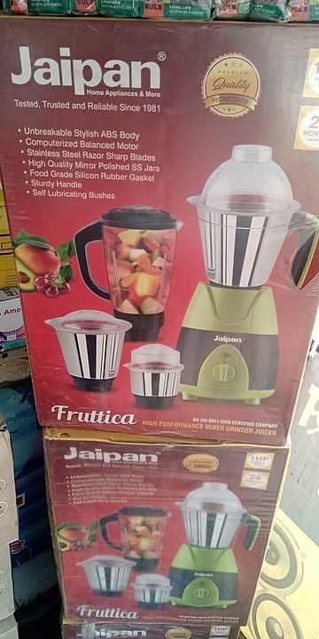 JAIPAN MIXER 1HP ,WITH 4JAR ,NEW LATEST BODY MIXER WITH 2YEARS WARRANT (MRP 4250,OFFER PRICE 2100RS) uploaded by Arihant Electronics and Electricals on 2/9/2021