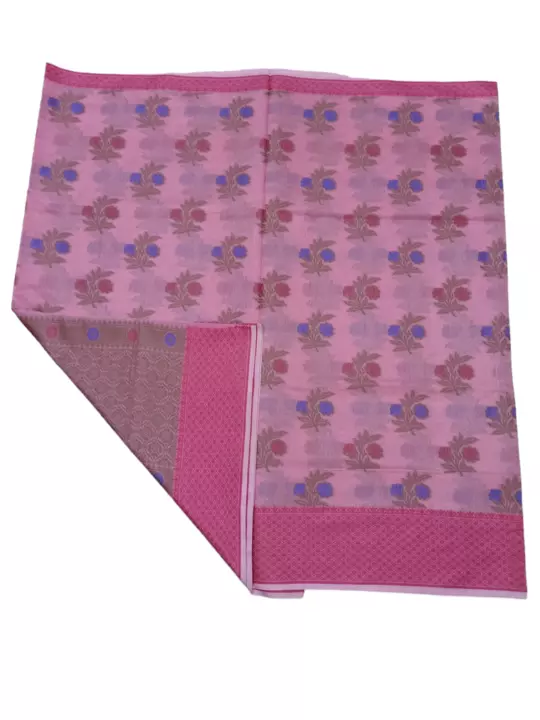 Cotton silk saree colourful butta reach pallu  uploaded by Adnan saree centre mau on 1/5/2023