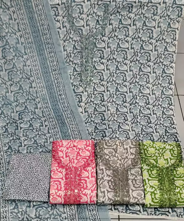 Cotton silabh  uploaded by Cotton suit dupatta 3 ps on 1/5/2023