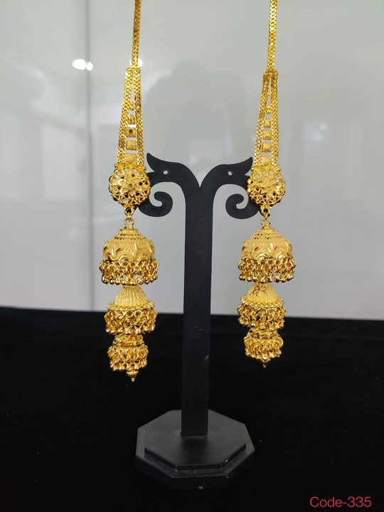 Gold forming Kanchain Jhumka  uploaded by D'San on 1/5/2023