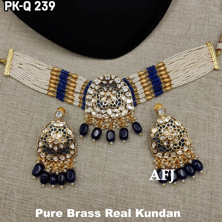 *Cash On Delivery Available*



*New Design* Pure Brass Real Kundan Jewelry *Awesome Finishing* Chok uploaded by SN creations on 1/5/2023