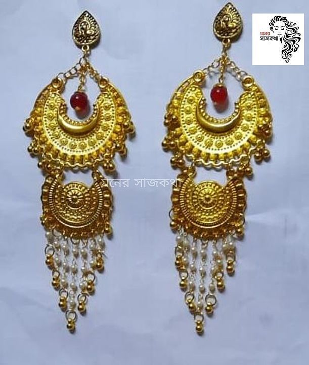 Handmade earrings  uploaded by মনের সাজকথা on 2/9/2021