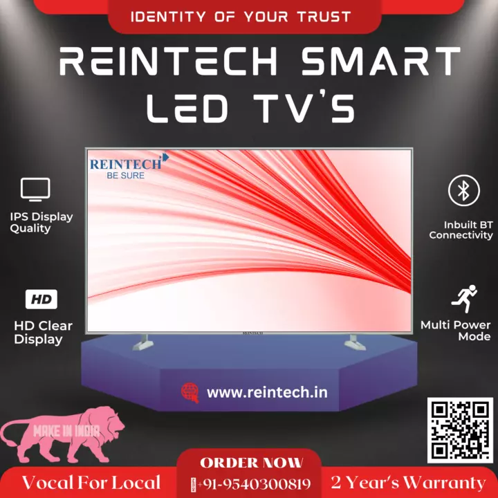 REINTECH SMART LED TV'S  uploaded by Reintech Electronics Pvt Ltd. on 5/29/2024