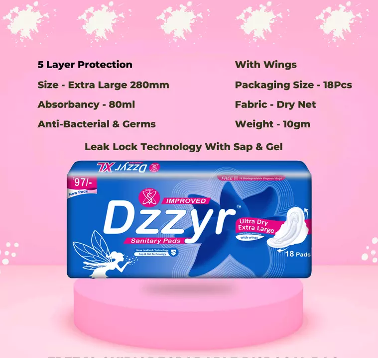 Dzzyr sanitary pads  uploaded by Sanatary pad on 1/5/2023