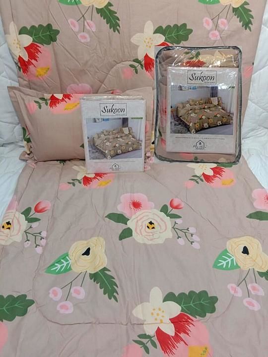 BED SHEET WITH PILLOW COVER WITH COMPHOTER uploaded by May Online on 2/10/2021