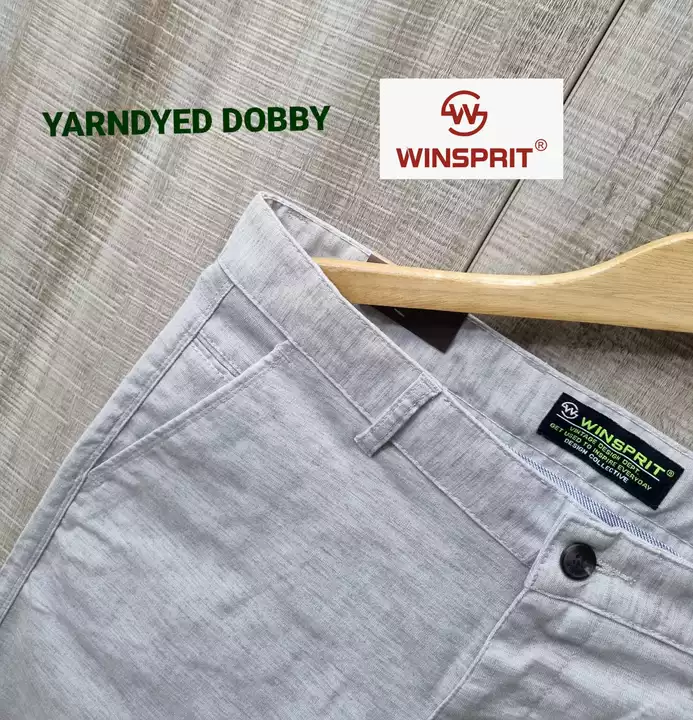 Product image of BRAND       BRAND :-: WINSPRIT      MENS CASUAL TROUSERS  YARNDYED DOBBY LYCRA FABRIC 
, ID: brand-brand-winsprit-mens-casual-trousers-yarndyed-dobby-lycra-fabric-42f7d2a9