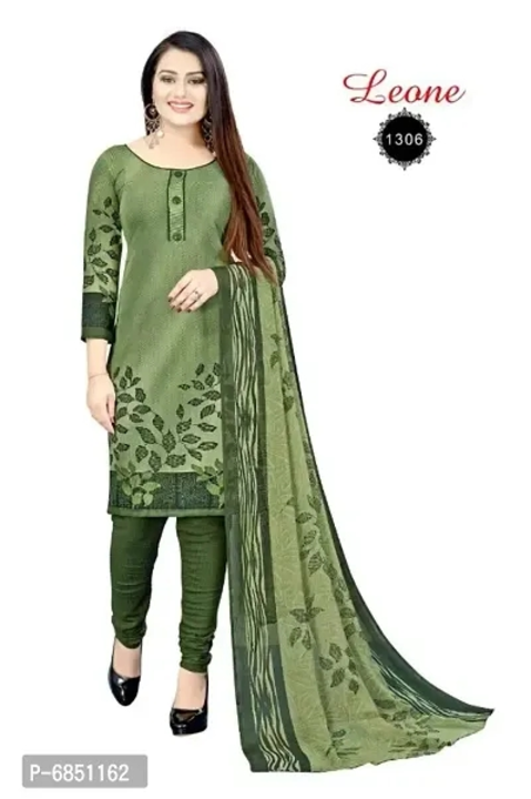 Womens  Traditional American Crepe Printed Unstitched Salwar Suit with Dupatta Set uploaded by Shreeji New Fashion on 1/5/2023