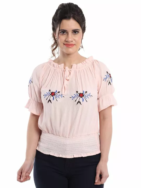 Embroidery crop top  uploaded by business on 1/5/2023