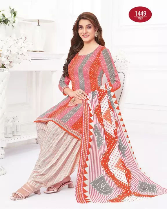 Unstitched Cotton Printed Salwar Suit dress Material  uploaded by Silaao Fashion on 1/5/2023