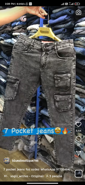 Post image I want 50+ pieces of Jeans at a total order value of 25000. Please send me price if you have this available.