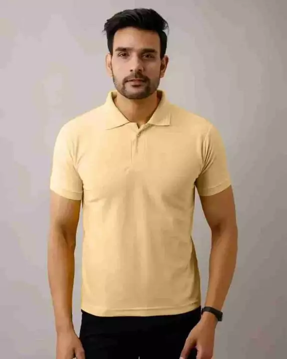 Men's Solid Cotton Polo Tshirts uploaded by SM Styles on 1/6/2023