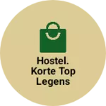 Business logo of Hostel. Korte top legens gawon sot top