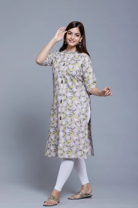 Cotton Printed A Line Kurta  uploaded by JAIPUR APPARELS on 5/27/2024