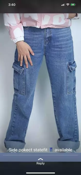 This typ of girls jeans...400 pieces reqd....... uploaded by Garments on 1/6/2023