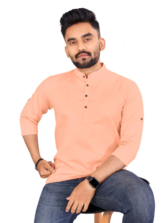 Product image of Cotto short kurta for men , price: Rs. 350, ID: cotto-short-kurta-for-men-9981bd9a