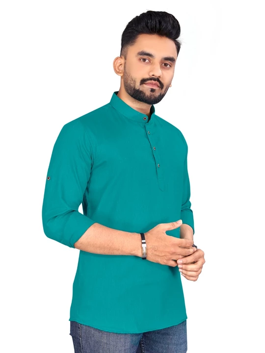 Product image of Cotto short kurta for men , price: Rs. 350, ID: cotto-short-kurta-for-men-148f4cdb