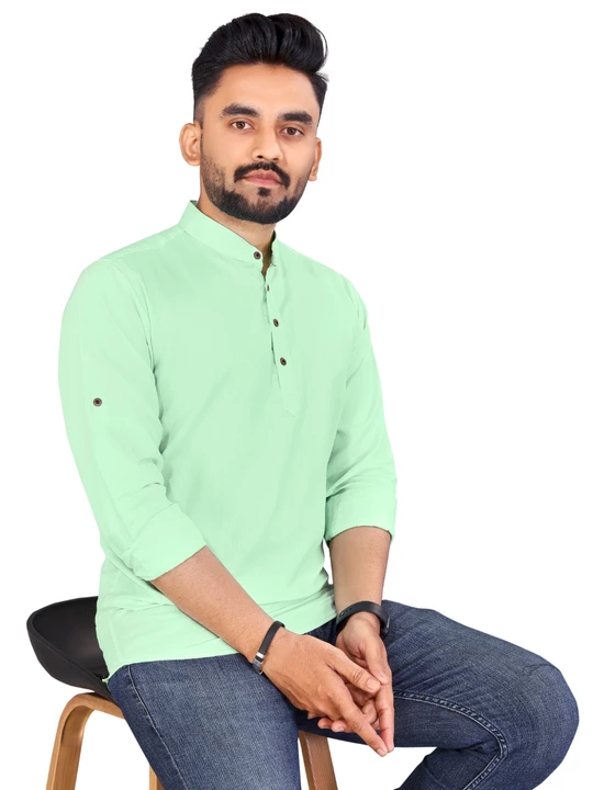 Cotto short kurta for men  uploaded by business on 1/6/2023