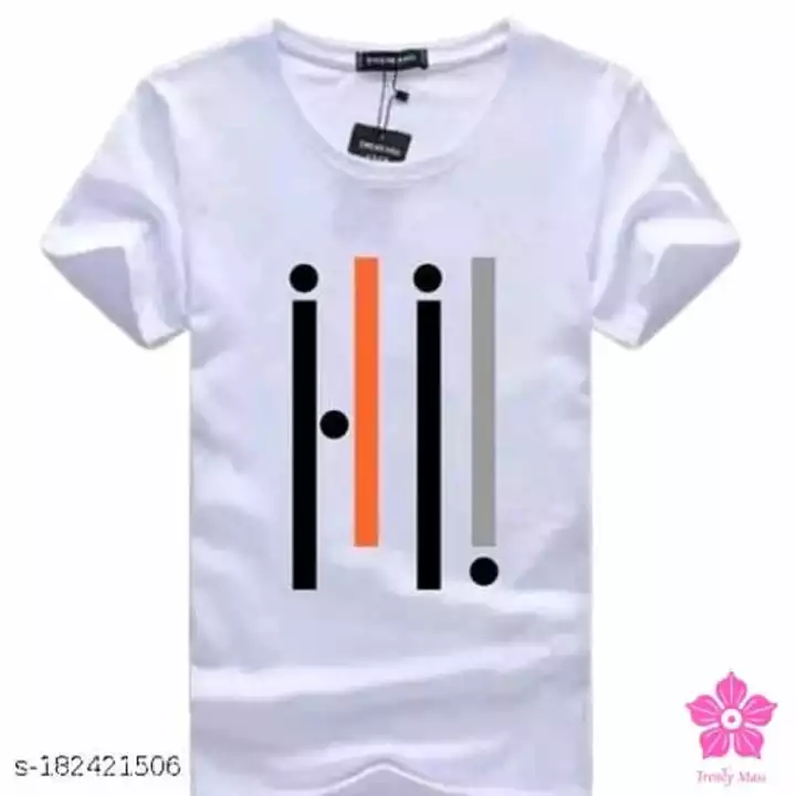 White colour polyester printed T shirt  uploaded by Sneh Traders on 6/2/2024