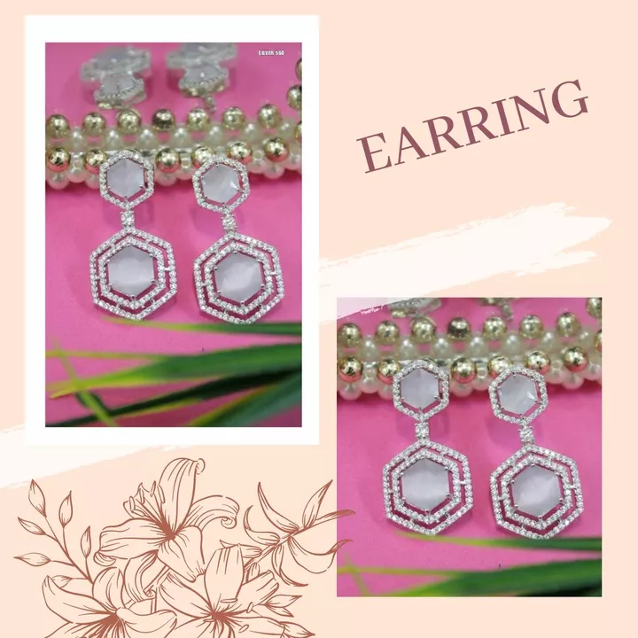 Cz earrings  uploaded by ZEELLO BOUTIQUE on 5/28/2024