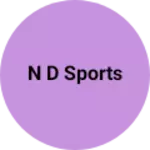 Business logo of N D Sports